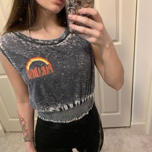 “paradise” cropped tee